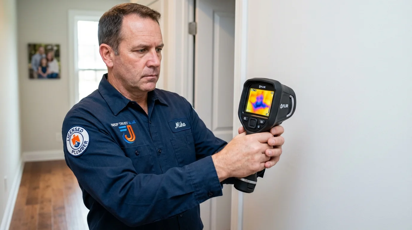 Thermal imaging leak detection by Johns Plumbing LLC in Inola